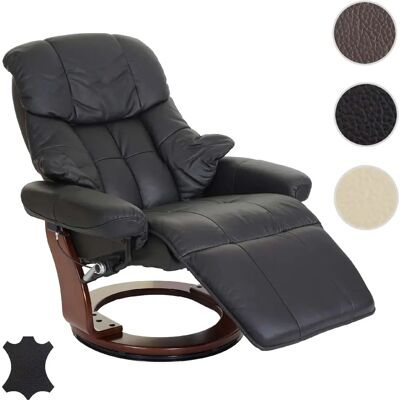 Mendler Fauteuil de relaxation pivotant - Noir - Publicité Mendler Fauteuil de relaxation pivotant - Noir - Publicité