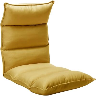 vidaXL Chaise de Sol en Tissu Jaune Moutarde - Fauteuil de Sol - Publicité vidaXL Chaise de Sol en Tissu Jaune Moutarde - Fauteuil de Sol - Publicité