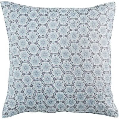 Paris Prix Housse de coussin Isaline - Bleu & Gris - Publicité Paris Prix Housse de coussin Isaline - Bleu & Gris - Publicité