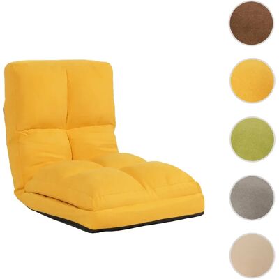 Mendler fauteuil de relaxation velours - Jaune - Publicité Mendler fauteuil de relaxation velours - Jaune - Publicité