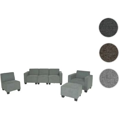 Mendler Lione N71 - Gris tissu 100% polyester - Modulaires 3-1-1-1 Sofa - Publicité Mendler Lione N71 - Gris tissu 100% polyester - Modulaires 3-1-1-1 Sofa - Publicité
