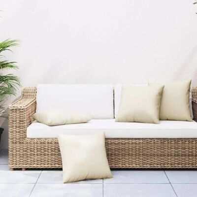 VidaXL Coussins de canapé 40x40 cm Crème - Publicité VidaXL Coussins de canapé 40x40 cm Crème - Publicité