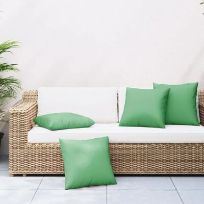 vidaXL Coussins canapé - Lot de 4 - Vert - Publicité vidaXL Coussins canapé - Lot de 4 - Vert - Publicité