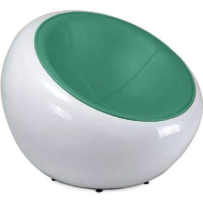 ICONIK INTERIOR Fauteuil Egg Poco Chair - Simili Cuir Turquoise - Publicité ICONIK INTERIOR Fauteuil Egg Poco Chair - Simili Cuir Turquoise - Publicité