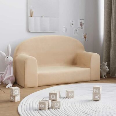 vidaXL Canapé pour enfants en peluche douce - 2 places - Mobilier pour enfants - Publicité vidaXL Canapé pour enfants en peluche douce - 2 places - Mobilier pour enfants - Publicité