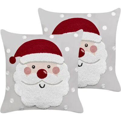Beliani Sweetener - Lot de 2 Coussins Père Noël - Publicité Beliani Sweetener - Lot de 2 Coussins Père Noël - Publicité