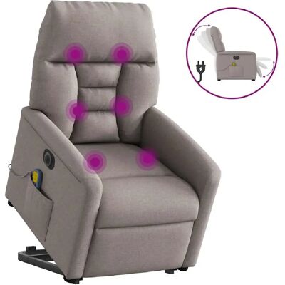 VidaXL Fauteuil de massage électrique - Taupe - Publicité VidaXL Fauteuil de massage électrique - Taupe - Publicité