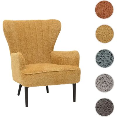 Mendler Fauteuil lounge rétro - Jaune - Publicité Mendler Fauteuil lounge rétro - Jaune - Publicité
