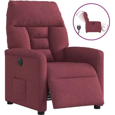 Fauteuil inclinable électrique vidaXL - Rouge bordeaux - Publicité Fauteuil inclinable électrique vidaXL - Rouge bordeaux - Publicité