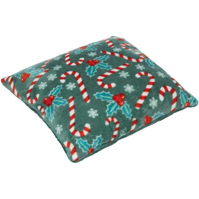 ATMOSPHERA Coussin de Noël Houx et sucres d'orge - 40 x 40 cm - Vert et rouge - Publicité ATMOSPHERA Coussin de Noël Houx et sucres d'orge - 40 x 40 cm - Vert et rouge - Publicité