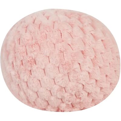 Coussin sphérique en fausse fourrure Rosea Beliani - Décoration moderne ronde - Publicité Coussin sphérique en fausse fourrure Rosea Beliani - Décoration moderne ronde - Publicité