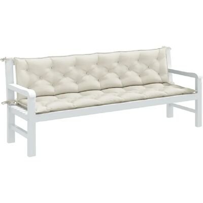 vidaXL Coussins pour banc de jardin - 200x50x7 cm Crème Melange - Publicité vidaXL Coussins pour banc de jardin - 200x50x7 cm Crème Melange - Publicité