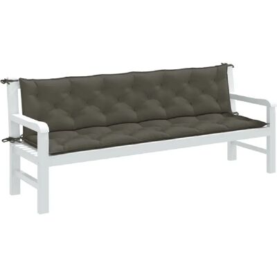 vidaXL Cushions pour banc de jardin - 200x50x7 cm - Gris foncé - Publicité vidaXL Cushions pour banc de jardin - 200x50x7 cm - Gris foncé - Publicité