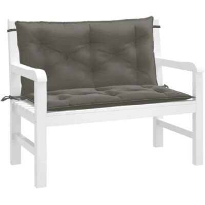 VidaXL Coussins de Banc Gris Foncé - Publicité VidaXL Coussins de Banc Gris Foncé - Publicité