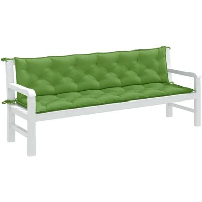 VidaXL Lot de 2 Coussins de Banc Vert Mélangé - Publicité VidaXL Lot de 2 Coussins de Banc Vert Mélangé - Publicité