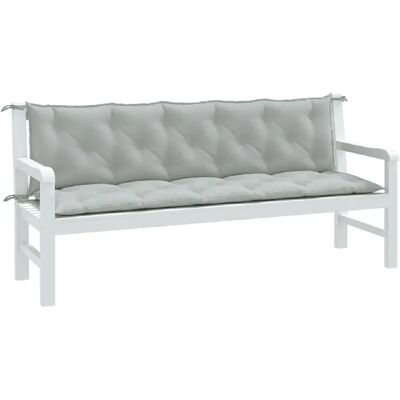 vidaXL Coussins pour banc de jardin - Gris clair - 180x50x7 cm - Coussins pour banc de jardin - Publicité vidaXL Coussins pour banc de jardin - Gris clair - 180x50x7 cm - Coussins pour banc de jardin - Publicité