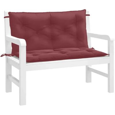 vidaXL Coussins de banc lot de 2 - Rouge bordeaux - Publicité vidaXL Coussins de banc lot de 2 - Rouge bordeaux - Publicité