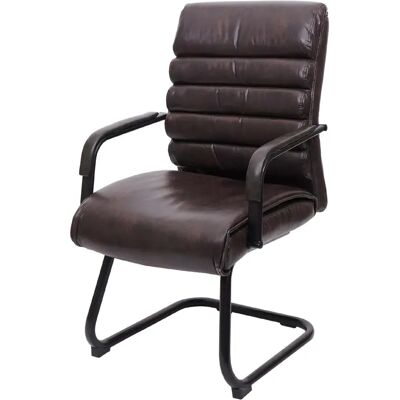 Decoshop26 fauteuil de conférence - Marron - Publicité Decoshop26 fauteuil de conférence - Marron - Publicité