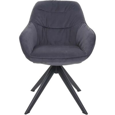 DECOSHOP26 - Silla comedor acolchada - Gris - Chair - Publicité DECOSHOP26 - Silla comedor acolchada - Gris - Chair - Publicité