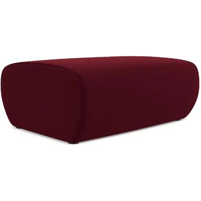 Makamii Pouf carré en velours - Bordeaux - Publicité Makamii Pouf carré en velours - Bordeaux - Publicité