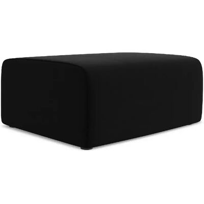 Makamii Pouf carré velours - Argent - Publicité Makamii Pouf carré velours - Argent - Publicité