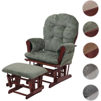 Mendler Fauteuil à bascule relaxation - Vert - Publicité Mendler Fauteuil à bascule relaxation - Vert - Publicité