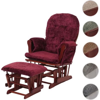 Mendler Fauteuil rocking chair - Bordeaux - Publicité Mendler Fauteuil rocking chair - Bordeaux - Publicité