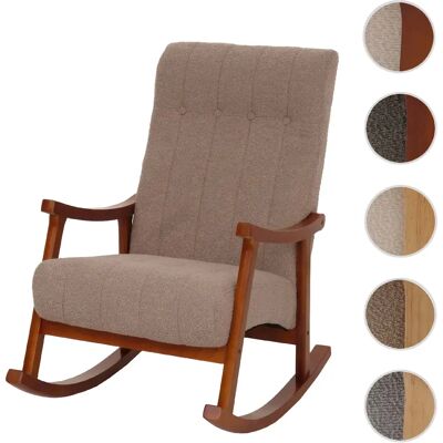 Mendler Fauteuil rocking chair relax - Taupe - Publicité Mendler Fauteuil rocking chair relax - Taupe - Publicité
