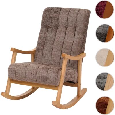 Mendler Fauteuil à bascule - Marron - Publicité Mendler Fauteuil à bascule - Marron - Publicité