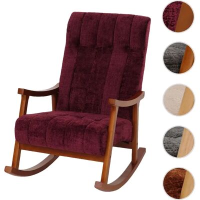 Mendler Fauteuil rocking chair - Rouge - Publicité Mendler Fauteuil rocking chair - Rouge - Publicité