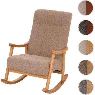 Mendler Fauteuil rocking chair - Taupe - Publicité Mendler Fauteuil rocking chair - Taupe - Publicité