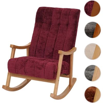 Mendler Fauteuil à bascule - Rouge - Publicité Mendler Fauteuil à bascule - Rouge - Publicité