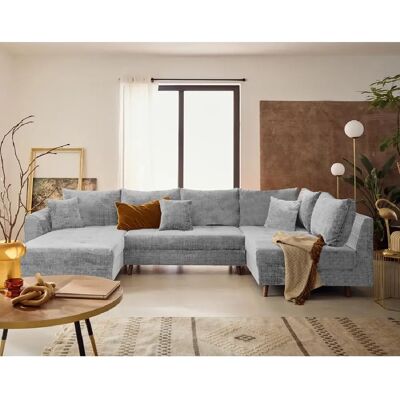 Lisa design canapé panoramique d'angle droit - Gris - Publicité Lisa design canapé panoramique d'angle droit - Gris - Publicité