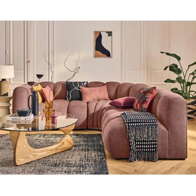 Lisa design Debbie canapé d'angle droit - Rose - Publicité Lisa design Debbie canapé d'angle droit - Rose - Publicité