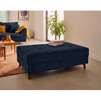 Lisa design pouf Rune velours - Bleu - Publicité Lisa design pouf Rune velours - Bleu - Publicité