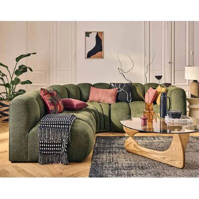 Lisa Design Debbie - canapé modulable d'angle gauche 4 places avec accoudoir en tissu texturé - Publicité Lisa Design Debbie - canapé modulable d'angle gauche 4 places avec accoudoir en tissu texturé - Publicité