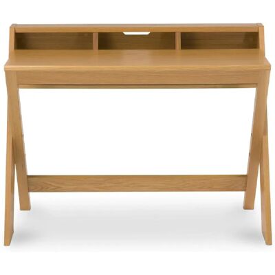 Privatefloor Bureau en Bois Style Scandinave Petit 66x110x85cm - Publicité Privatefloor Bureau en Bois Style Scandinave Petit 66x110x85cm - Publicité