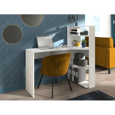 Vente-unique bureau d'angle - Blanc - Publicité Vente-unique bureau d'angle - Blanc - Publicité