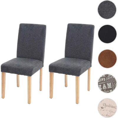 Mendler Chaises de salle à manger modernes anthracite - lot de 2 - Publicité Mendler Chaises de salle à manger modernes anthracite - lot de 2 - Publicité