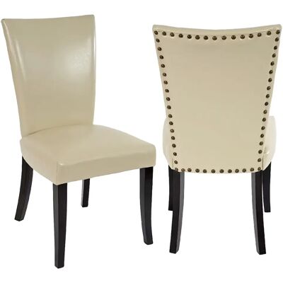 Chaises de salle à manger Chesterfield ivoire - Style vintage élégant - Publicité Chaises de salle à manger Chesterfield ivoire - Style vintage élégant - Publicité