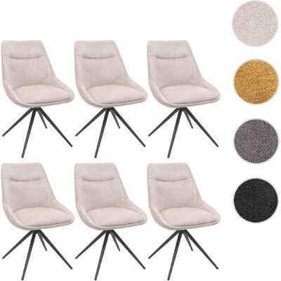 Mendler - HWC-M65 - pivotant 180° - crema-beige - Dining chairs - Publicité Mendler - HWC-M65 - pivotant 180° - crema-beige - Dining chairs - Publicité