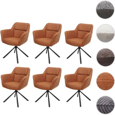 Mendler Chaises de salle à manger HWC-K33 - Aspect daim marron - Publicité Mendler Chaises de salle à manger HWC-K33 - Aspect daim marron - Publicité