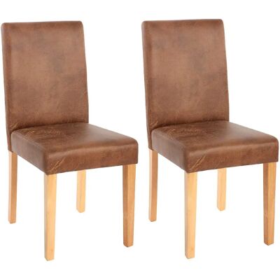 Mendler Littau Ensemble de 2 Chaises en Tissu - Salle à Manger - Publicité Mendler Littau Ensemble de 2 Chaises en Tissu - Salle à Manger - Publicité