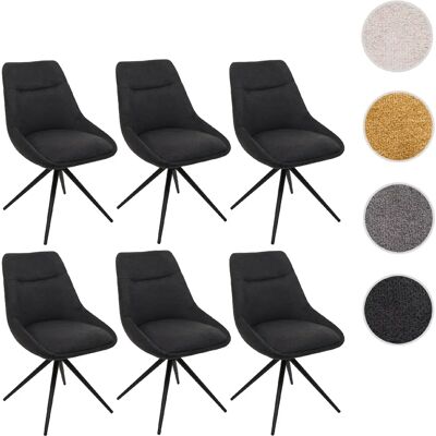 Mendler - HWC-M65 - Anthracite - Métal tissu - Chaises - Publicité Mendler - HWC-M65 - Anthracite - Métal tissu - Chaises - Publicité