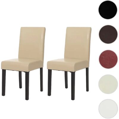 MENDLER - Set de 2 chaises Littau - Fauteuils en écopelle - Publicité MENDLER - Set de 2 chaises Littau - Fauteuils en écopelle - Publicité