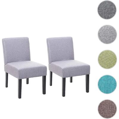 Mendler Chaises lounge HWC-F61 tissu gris - Publicité Mendler Chaises lounge HWC-F61 tissu gris - Publicité