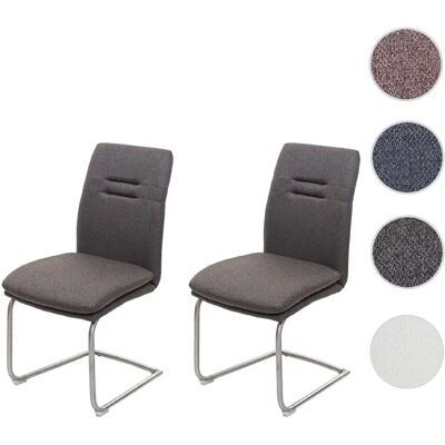Mendler Lot de 2 Chaises de Salle à Manger - Gris-Brun - Publicité Mendler Lot de 2 Chaises de Salle à Manger - Gris-Brun - Publicité