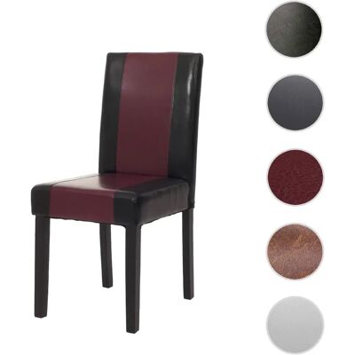 Mendler Chaise de salle à manger Littau - Noir/rouge - Publicité Mendler Chaise de salle à manger Littau - Noir/rouge - Publicité