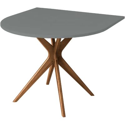 Ragaba Table à manger demi-ovale - Béton gris - Publicité Ragaba Table à manger demi-ovale - Béton gris - Publicité