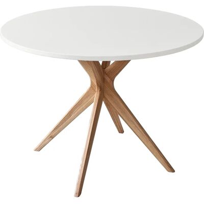 Ragaba table à manger ronde - Blanc - Publicité Ragaba table à manger ronde - Blanc - Publicité